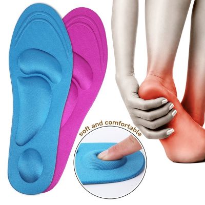 ✒☞✕ 4D Massage Insoles Memory Foam Cushion Orthopedic Pain Relief Sponge Pad Sports Shoe Pads for Men Women Flat Feet Arch Insole