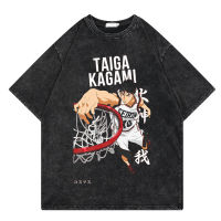 Harajuku Man T เสื้อ Vintage ล้างแฟชั่น Hip Hop อะนิเมะ Kuroko ไม่มีตะกร้า T เสื้อผู้หญิง Casual Streetwear Tees Tops เสื้อยืดคุณภาพสูง