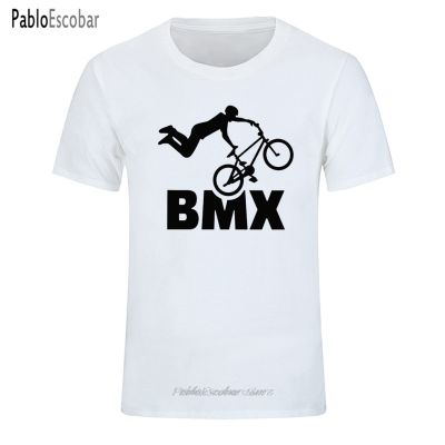 เสื้อยืดผู้ชายแขนสั้นแฟชั่นสำหรับผู้ชายเสื้อยืดจักรยานวิบาก BMX bmxfreestyle ดีไซน์เท่ใหม่ล่าสุด