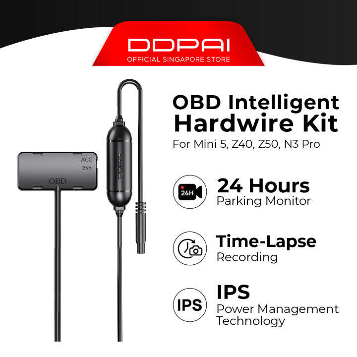 Pre Order Ddpai Obd Intelligent Hardwire Kit H Parking Monitoring Type C Lazada Singapore