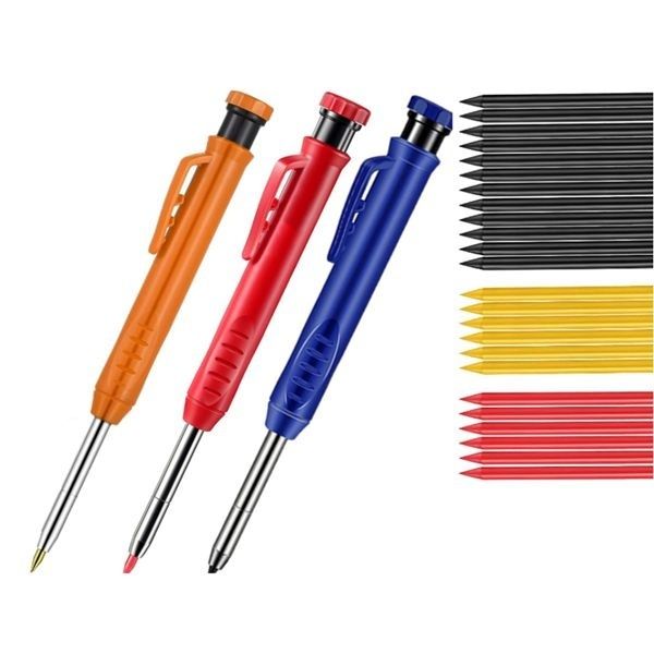 19-pieces-solid-carpenter-pencil-set-construction-carpenter-marker-and-18-refill-leads-for-scriber-wood-floor-marking-a