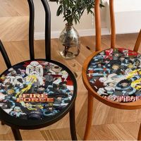 【LZ】 Anime Fire Force Tie Rope Seat Cushion Office Dining Stool Pad Sponge Sofa Mat Non-Slip Sofa Decor Tatami