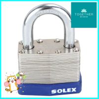 กุญแจสปริง SOLEX LAMINATED 50 มม. สีเงินPADLOCK SOLEX LAMINATED 50MM SILVER **สามารถออกใบกำกับภาษีได้ค่ะ**