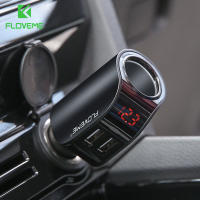 FLOVEME Dual USB Car Charger Digital Display Cigarette Lighter 5V 3.1A Tablet GPS Adapter Charger For Xiaomi iPhone Car-Charger Car Chargers