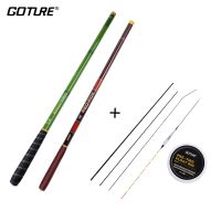 Goture Ultralight Super Hard Rod 7.2m-3.0m Stream Hand Pole Carbon Fiber Telescopic Carp Fishing Rods With Line and Top Tip