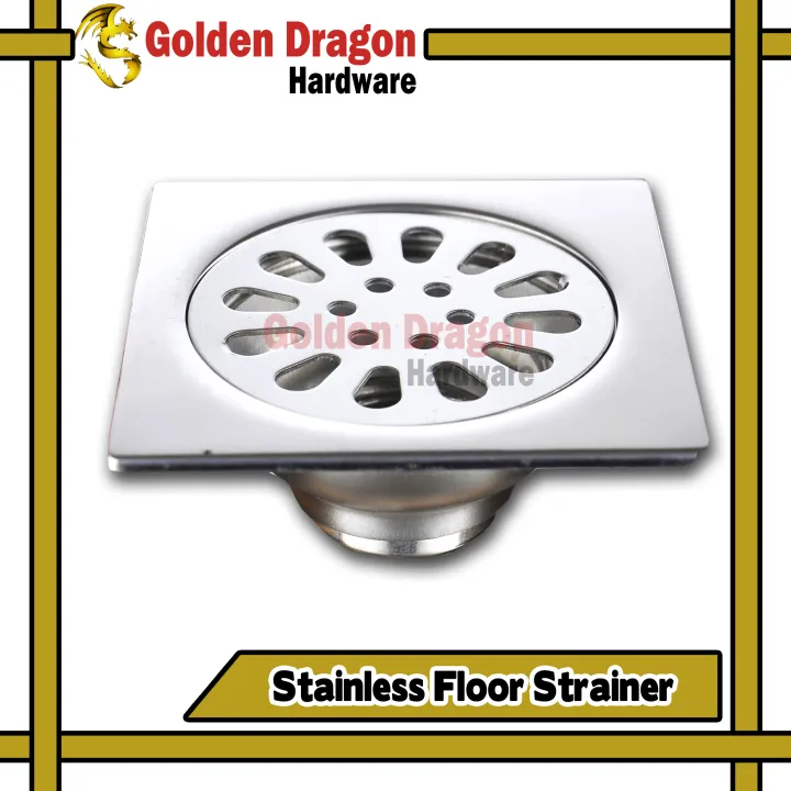 Bathroom Stainless Steel Floor Drain Square 4X4 | Lazada PH