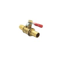 ‘；【= 10Mm Hose Barbed X 10Mm Hose Barbed Two Way Brass Ball Valve For Oil Water Air