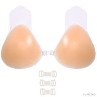 【CW】✆☎  Reusable Adhesive Silicone Lift Up NuBra Invisible Breast Pasty Nipple Cover Chest Paste Push