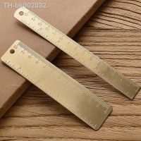 ◄♝ Vintage Brass Straight Ruler For Students Creative Metal Triangle Ruler Protractor Stationery Measuring Tool School Supplies New