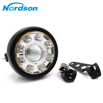 Nordson โคมไฟมอเตอร์ไซค์12V,LED Jauh Berhampiran Unjuk Harley dengan