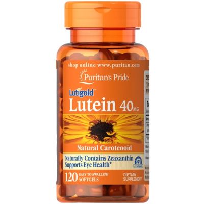 Puritans Pride Lutein 40 mg with / 120 Softgels