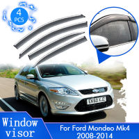 สำหรับ Ford Mondeo Mk4 2008 2009 2010 2011 2012 2013 2014 Sun Rain Windows Visors Deflectors Guards Cover Protector รถอุปกรณ์เสริม