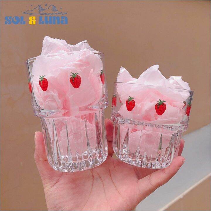 〚sol and luna.home〛 Home Cafe Strawberry Iced Coffee Glass Lazada PH