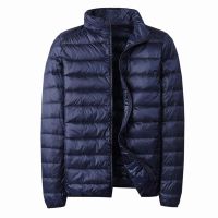 ☏▼ Mens Down Jacket Warm Coat Male Overcoat and Parka Men