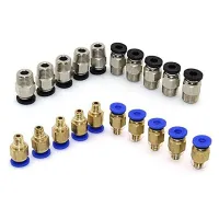 BGCS PC4 M10 Straight Pneumatic Fitting Push to Connect PC4 M6 Quick in Fitting for 3D Printer Bowden Extruder (Pack of 20pc)