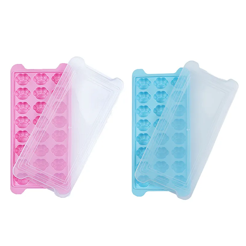 1set Silicone Popsicle Mold, Cute Paw Design Ice Pop Mold For Kitchen