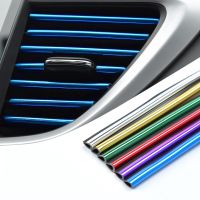 10pcs 20cm Car Air Conditioner Outlet U Trim Strips Decoration Modification Accessories