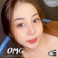 คอนแทคเลนส์ Wink Lens ลาย OMG สีGray ส่งด่วน ส่งไว คอนแทคเลนส์แฟชั่นลาย บิ๊กอายตาโต bigeye คอนแทคเลนส์ Contactlens กรองแสง