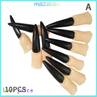 mazalan ฮาโลวีนยาวปลอมแม่มดจมูก props ผีเล็บคอสเพลย์ DIY ตกแต่ง