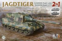 พลาสติก โมเดล ประกอบ  takom สเกล1/35 JAGDTIGER 2 in 1(ในกล่องมี1ตัวสามารถทำได้2แบบ)