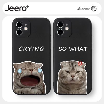 Jeero เคสคู่ เคสไอโฟน คู่รัก กันกระแทกซิลิโคนนุ่มน่ารักตลก เคสโทรศัพท์ Compatible for iphone 14 13 12 11 Pro Max SE 2020 X XR XS 8 7 ip 6S 6 Plus HFF1250
