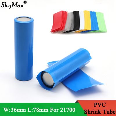 【YF】✒  20 500pcs 21700 Battery Film Tape Shrink Tube Precut Shrinkable Sleeve Tubing Pipe Cover for Batteries Wrap
