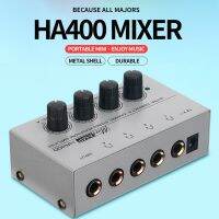 HA400 Ultra-Compact 4 Channels Audio Stereo Headphone Amp Mini Amplifier with EU Power Adapter for Studio Recording Amplificador