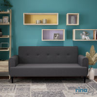 RINA HEY HANA/3 โซฟา 3 ที่นั่ง โซฟาและอาร์มแชร์ W190 X D80 X H84 CM – สี เทาเข้มเทรนดี้ , แซนด์