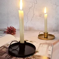 Funnmall 2pcs Iron Candle ที่ถือเทียน Retro Candle Candle Tealight Tandle Stand