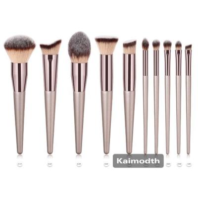 🌈10 ชิ้น ต่อเซ็ตแปรงแต่งหน้า 🌈แปรงแปรงปัดแก้ม แปรงไฮไลท์ แปลงแต่งหน้า H02 brush set เซต10ชิ้น km99.