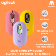 Chuột Không Dây Bluetooth Logitech POP MOUSE - giảm ồn