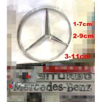 Mercedes Benz BITurbo KOMPRESSOR อักษร เบนซ์ โลโก้ ยี่ห้อ ตรา แป้น แตร สัญลักษณ์ สติ๊กเกอร์ 3M LOGO BADGE STICKER CHORME โลโก้รถยนต์ อุปกรณ์ตกแต่งรถยนต์ ส่งฟรี