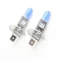 6500K White H1 H7 High Low beam 55w 12V Gas Halogen Headlight Bulb Light Lamp with Dark Blue Glass for car Fog Driving