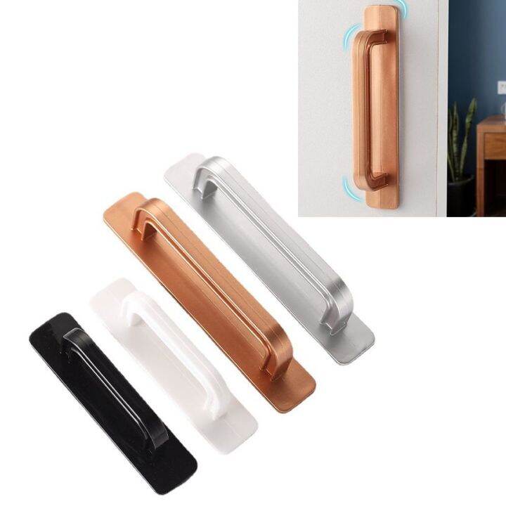 DRDIPR Selfadhesive Door Handle No punching Knobs Door Pull Modern Pushpull Handle