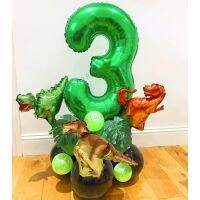 ความคิดสร้างสรรค์21ชิ้น /Setjungle พรรค Balloonsdriosaur บอลลูน Bikinileaf ตกแต่งงานเลี้ยงวันเกิดทารกฝักบัว