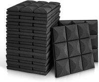 61224Pcs Studio Acoustic Foam Pannel Sound Absorption Sponge Drum KTV Room Silence Treatment Wall Soundproof Foam with Tapes