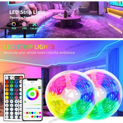 LED Strip Lights USB RGB 5050 Neon Lights TV Backlight LED Lights for Room Decor Bluetooth Control Led Tape LED 10m 15m 20m 30m LED Strip Lighting