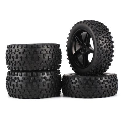 4Pcs 85mm Tire Wheel Tyre for Wltoys 144001 144010 124007 124017 124019 Tamiya HSP 1/10 1/12 1/14 RC Car Accessories