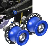 อุปกรณ์เสริมรถจักรยานยนต์6MM Swingarm Spools ขาตั้งสกรู Slider สำหรับ YAMAHA YZF-R3 YZFR3 YZF R3 2015-2018 2019 2020 2021 2022 2023