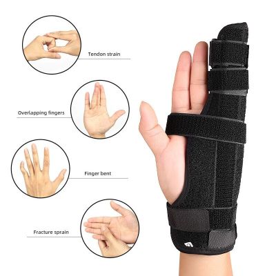 1pcs Adjustable Finger Splint Brace Straightener Medical Sports Wrist Thumbs Hands Arthritis Splint Support Protective Guard M/L