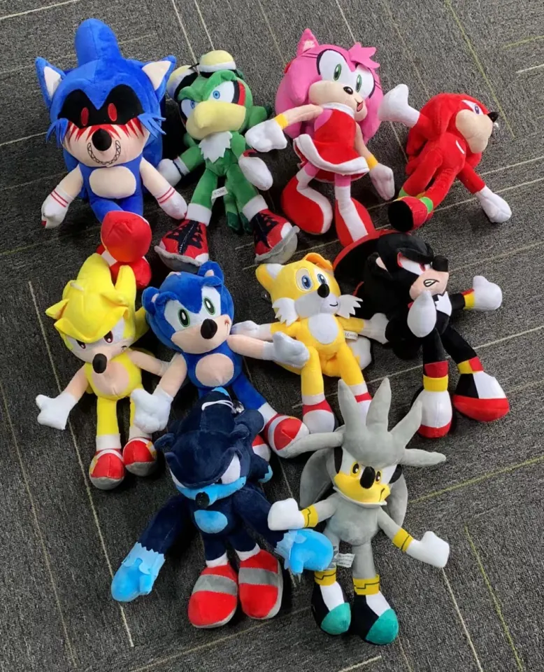 30CM Super Sonic EXE Plush Toy The Hedgehog Amy Rose Knuckles Tails Cute  Cartoon Soft Stuffed Doll Birthday Gift For Children - AliExpress