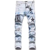 Y2k Men’s Jeans Star Embroidery High Street Ripped Jeans Punk Style Streetwear Pants for Man Slim Stretch Pencil Pantalones