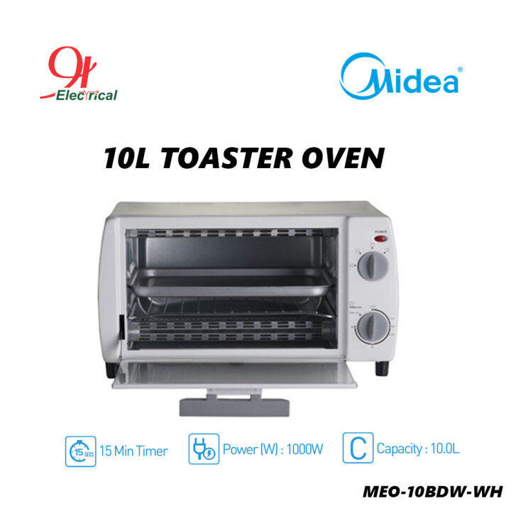 MIDEA 10L Toaster Oven MEO10BDWWH ( WHITE ) Lazada