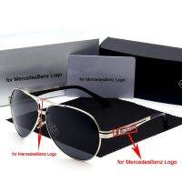 ；。‘【； 2022 Polarized Sunglasses UV400 Driving Glasses Brand Luxury Designer Mercede Aluminum Magnesium Half Frame