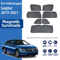 สำหรับ Volkswagen VW Jetta A7 2018-2022แม่เหล็กรถ Sunshade Shield ด้านหน้ากระจกด้านหลังหน้าต่าง Sun Shade Visor ผ้าม่าน