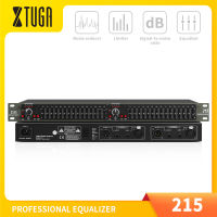 XTUGA อีควอไลเซอร์มืออาชีพ 215 ช่องคู่ 15 แบนด์กราฟิก EQ, ตัว จํากัด ในตัว, บายพาส EQ, การปรับอัตราขยาย, สําหรับการบันทึกวิทยุ / สตูดิโอ / การแสดงบนเวที