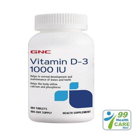GNC Vitamin D-3 1000IU (180 tablets) | Lazada