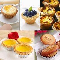 【hot】 steel egg tart hair cake mould Durable to clean simple and beautiful cupc base baking mold gadgets