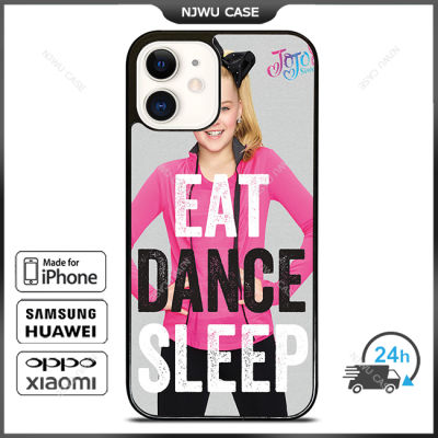 Jojo Siwa Eat Dance Sleep Phone Case for iPhone 14 Pro Max / iPhone 13 Pro Max / iPhone 12 Pro Max / XS Max / Samsung Galaxy Note 10 Plus / S22 Ultra / S21 Plus Anti-fall Protective Case Cover