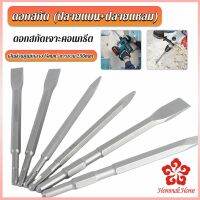 ดอกสกัดปากแบน ดอกสกัดปากแหลม​ ดอกแย็กปูน ดอกสกัดคอนกรีต  วัสดุเหล็ก 14*250mm Electric chisel head